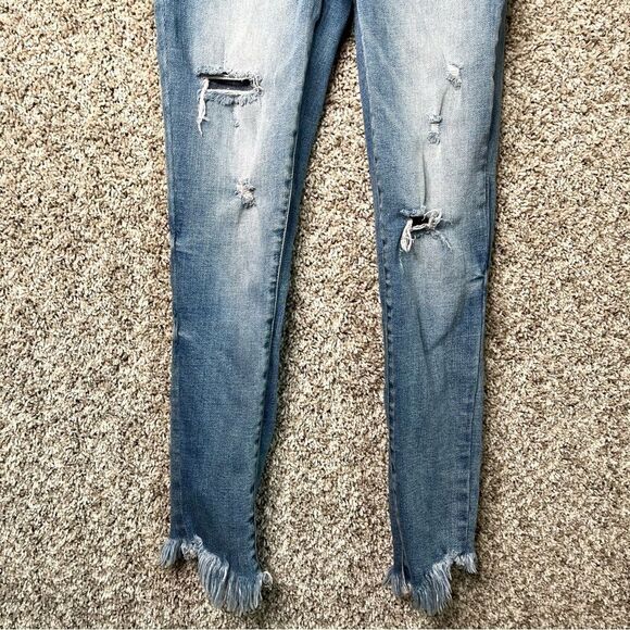 KanCan Jeans Women’s 25 High Rise Ankle Skinny Stretch Light Wash Denim - Picture 4 of 8